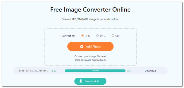 AnyMP4 Image Converter Online JPG to PNG