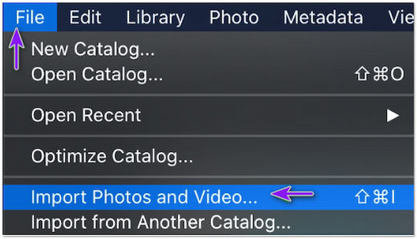 Adobe Lightroom Import