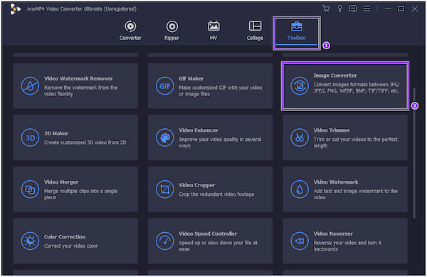 AnyMP4 Image Converter WEBP Caja de herramientas