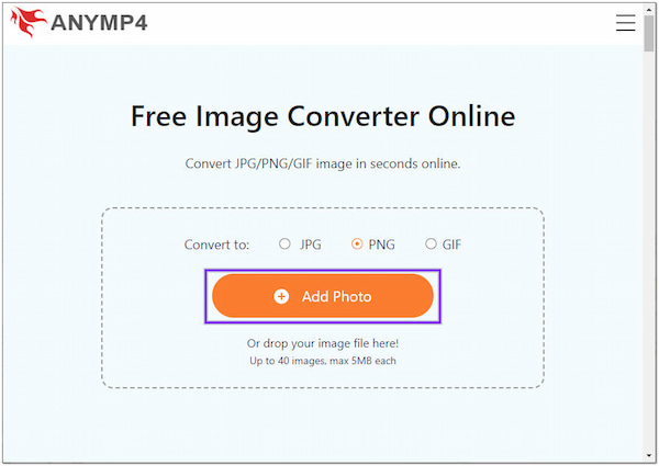 AnyMP4 DDS Converter Online Lägg till