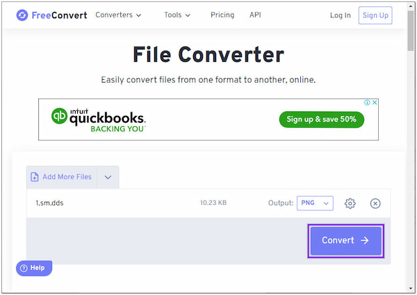 FreeConvert File Converter Převod