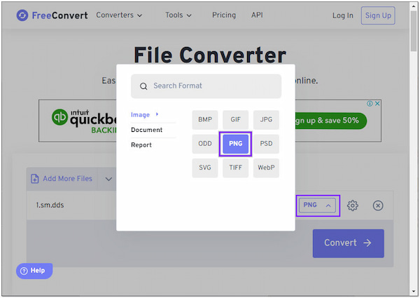 Convertitore di file in formato FreeConvert