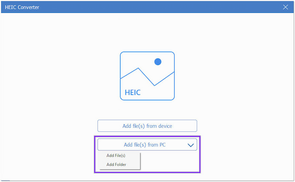 AnyMP4 iPhone Transfer HEIC Lägg till