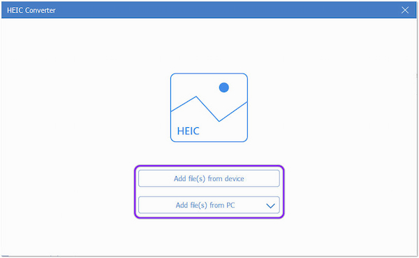 iMazing HEIC Converter Alternativ AnyMP4 Tilføj