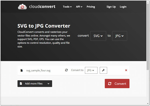 Convertitore online CloudConvert