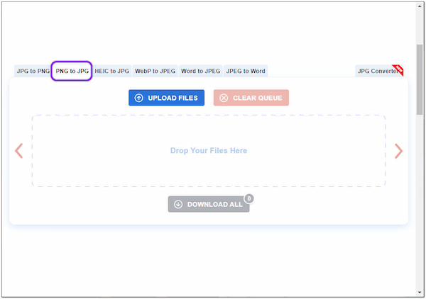 Online PNG to JPG Converter Format