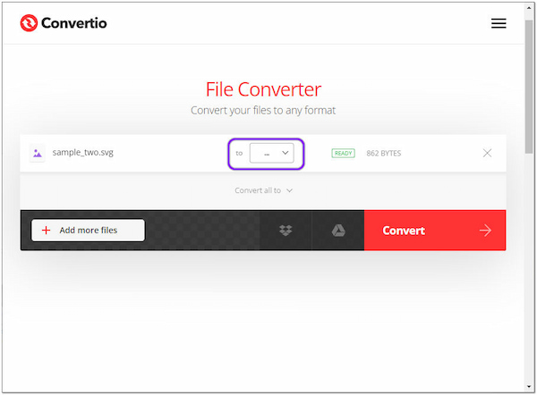 Convertio Online Three Dot