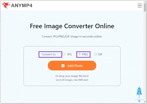 AnyMP4 Image Converter Converteren naar