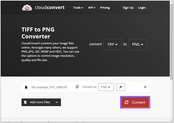 Convertitore di file CloudConvert Converti