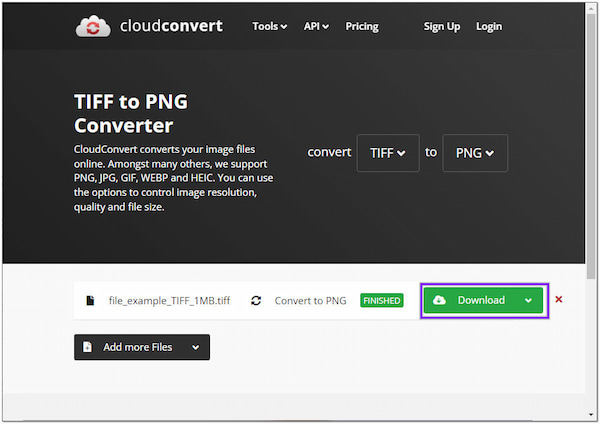 Descarga del convertidor de archivos CloudConvert