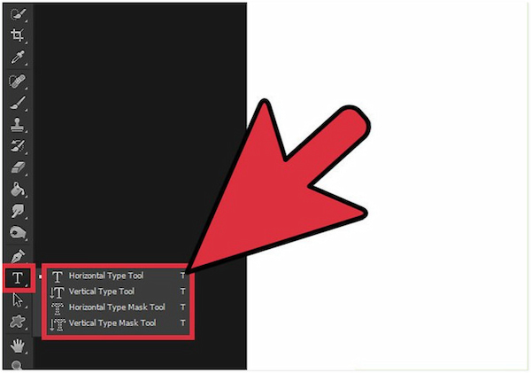Select Horizontal Type Tool