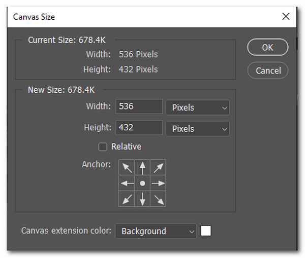 Adobe Photoshop Canvas Chnage Size