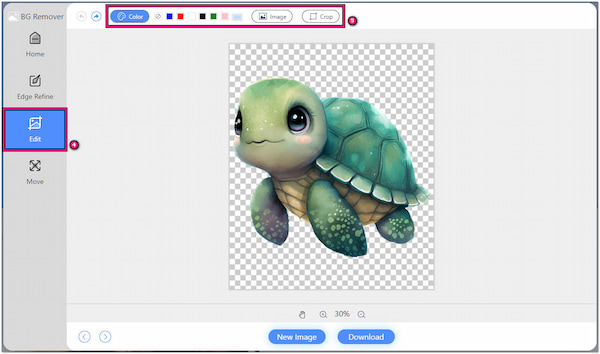 Edit Background Image Optionally