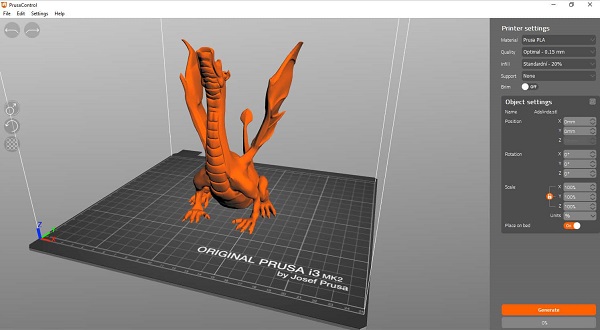 Melhor software de impressão 3D Prusa