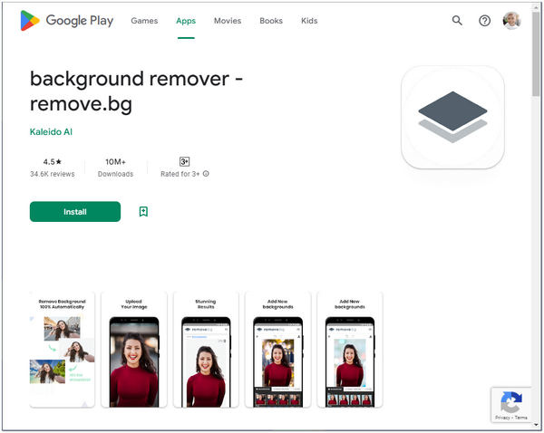 Beste bildebakgrunnsfjerner-app RemoveBG