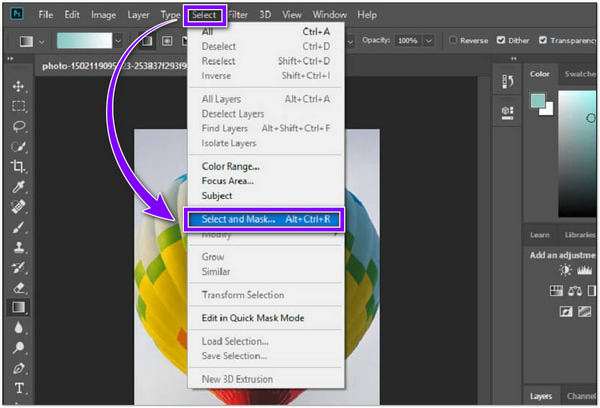 Bir Resmin Arka Planını Değiştirme Photoshop Select