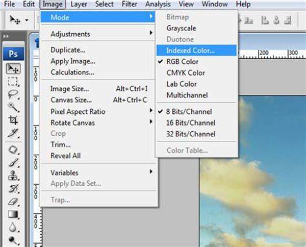 Photoshop indexerad färg