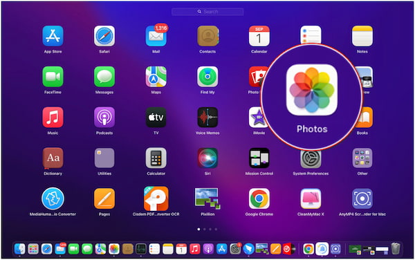 Open Photos App