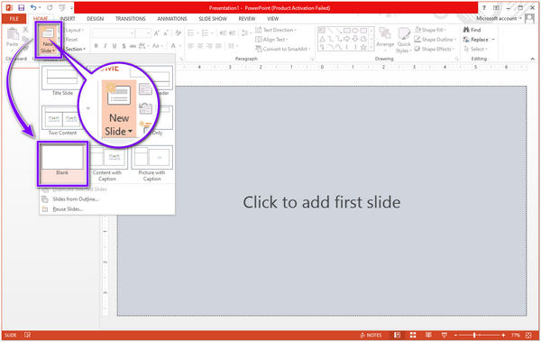 Afbeeldingsachtergrond bewerken in Powerpoint Achtergrond maken Nieuwe dia