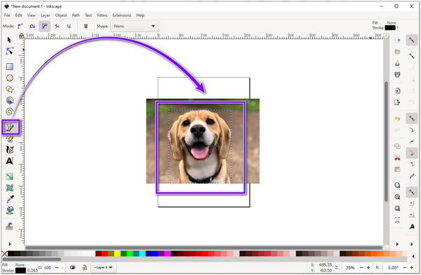 Erase Background on Inkscape Draw