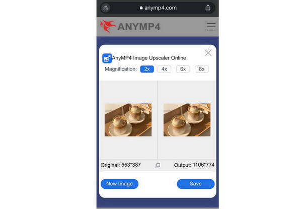 AnyMP4 Alterar a interface principal do iPhone Photo Resoluton