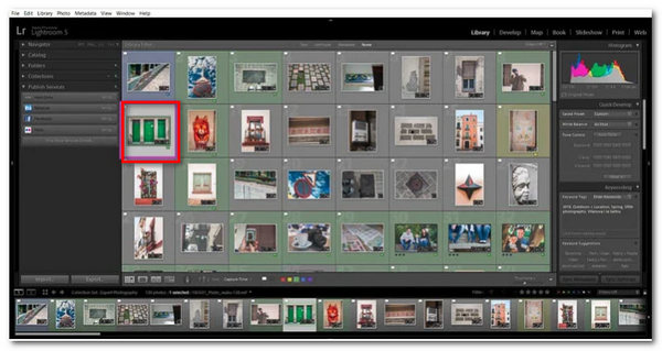 Adobe Lightroom Увеличить изображение Добавить файл