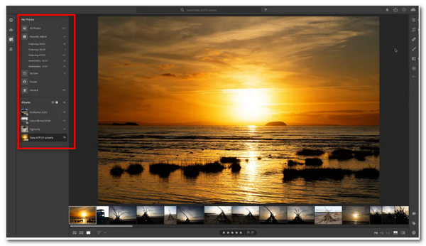 Adobe Lightroom Afbeelding vergroten