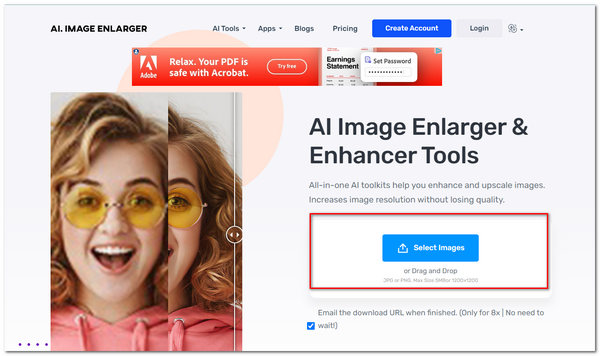 ImgLarger Resmi Büyüt Fotoğraf Yükle