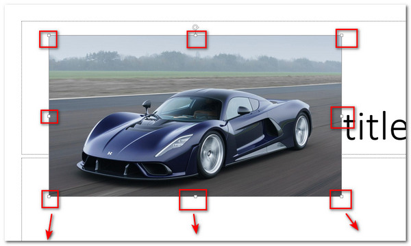 PowerPoint Resize Picture Drag Sizing Handles