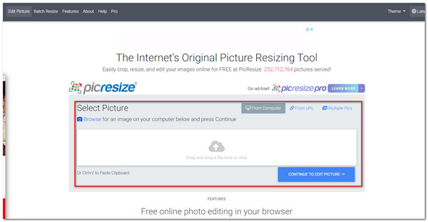 PicResize Resize Image Select Picture