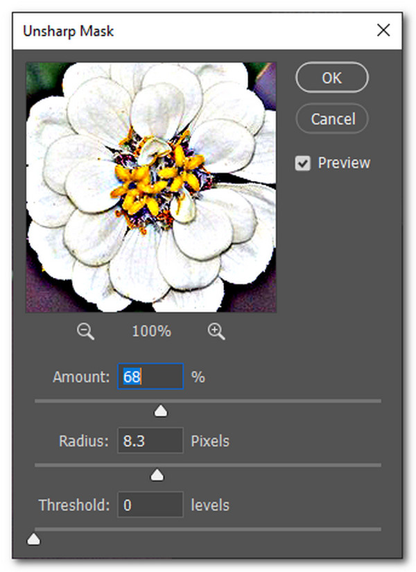 Adobe Photoshop Ajustar máscara de nitidez