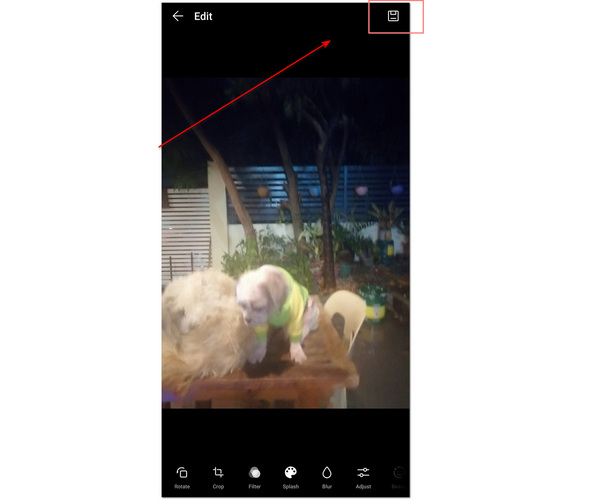 Android Unblur Image Selecione Salvar