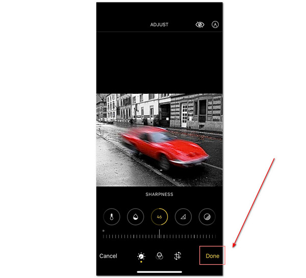 iPhone Unblur Image Selecteren Gereed