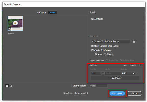 Adobe Illustrator-exportmiddel