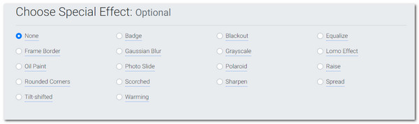 PicResize Speciaal effect toevoegen