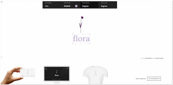 Creador de logotipos de Squarespace