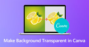 Achtergrond transparant maken in Canva