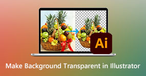 Achtergrond transparant maken in Illustrator