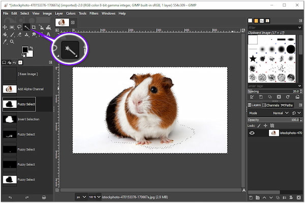 Make Background Transparent with GIMP Alpha