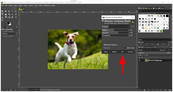 Gimp Sharpen Image