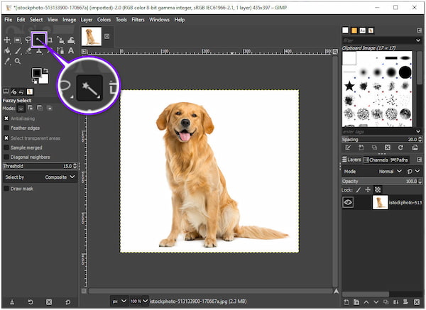 Сделать белый фон прозрачным GIMP Alpha