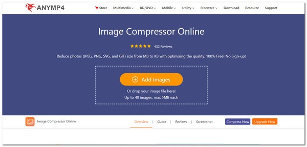 Compressor de imagem Anymp4 online