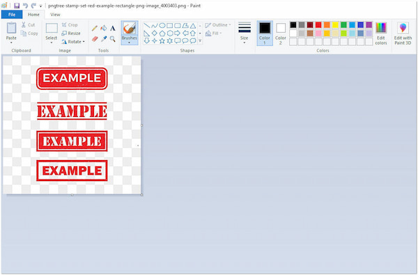 Microsoft Paint PNG-editor