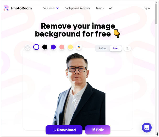 Odebrat pozadí z obrázku Online Photoroom Downloadlaod