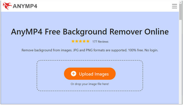 Távolítsa el a hátteret a Photoshop AnyMP4 Upload alkalmazásban