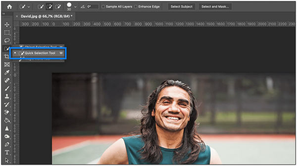 Remove Background in Photoshop Quick Selection