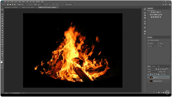 Apri l'immagine in Photoshop