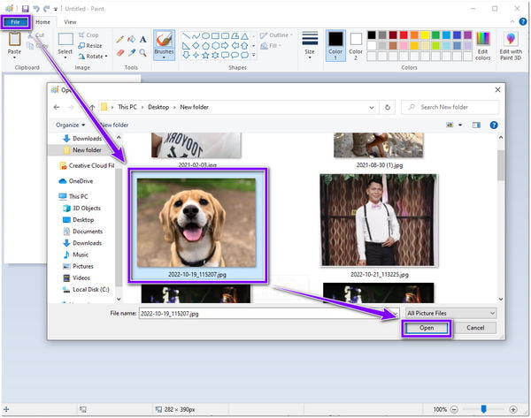 Remove Image Background in Paint Open