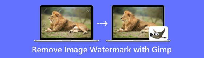 Remova a marca d'água da imagem com o GIMP