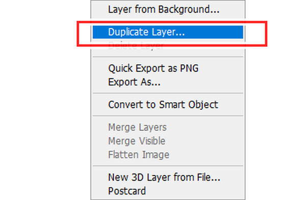 Photoshop Fjern Shadows Duplicate Layer